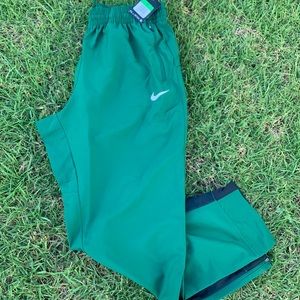 NIKE |DISRUPTION |DRI FIT GAME PANTS |GREEN &BLACK
